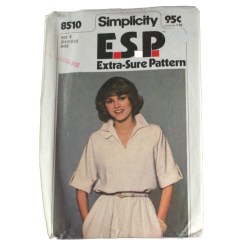 8510 EASY SS PULLOVER ELASTIC WST DRESS PATTERN 8-12
